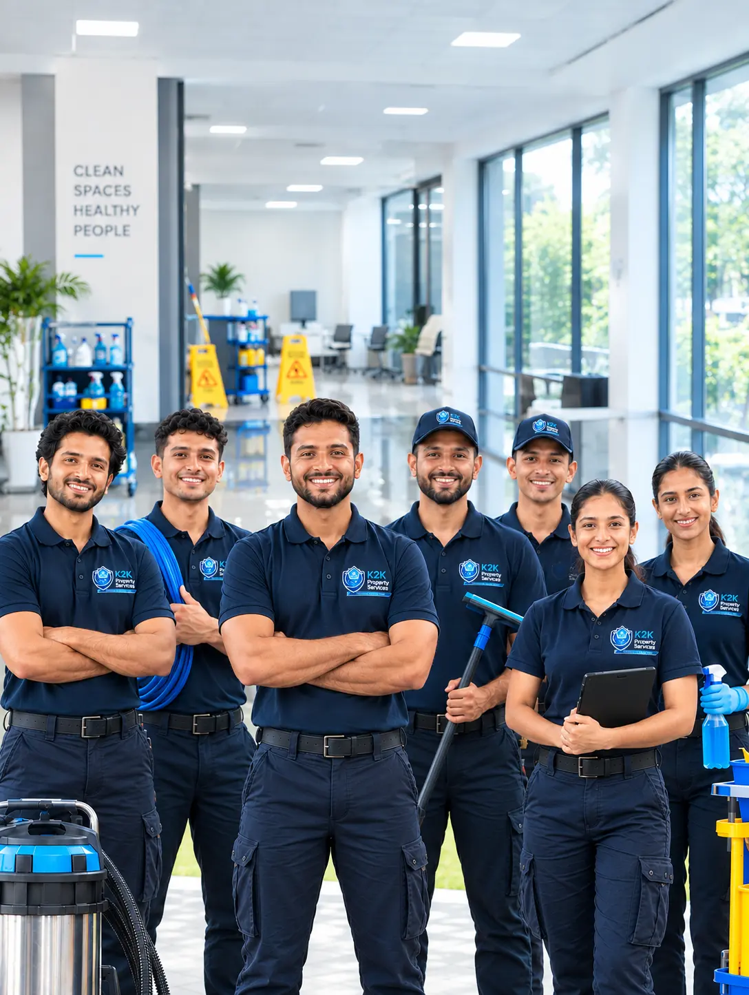 K2K Property Services professional cleaning team